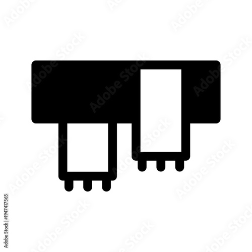 Scarf Icon Vector Symbol Design Illustration