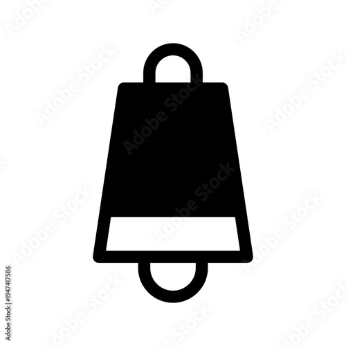 Cowbell Icon Vector Symbol Design Illustration