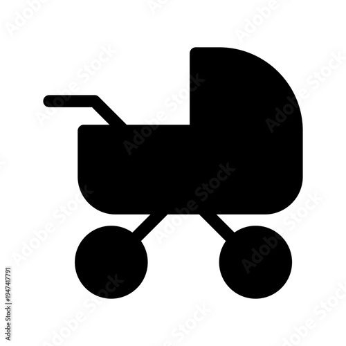 Stroller Icon Vector Symbol Design Illustration