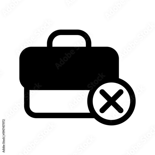 Unemployment Icon Vector Symbol Design Illustration