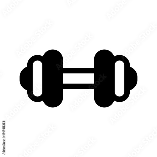 Dumbbell Icon Vector Symbol Design Illustration