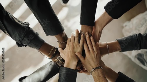 Teamwork Hands Together - A Symbol of Unity and Collaboration.