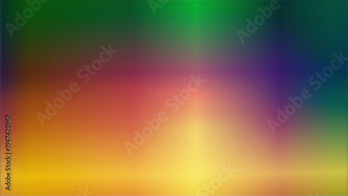 Tablou pe pânză Atmospheric horizontal abstract gradient with softly blended rainbow bands, ideal for creative headers, dreamy presentation slides, and colorful branding needing a gentle luminous feel