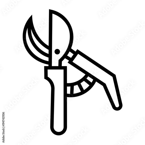 pruners Line Icon