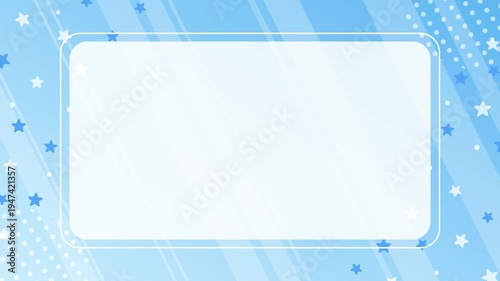 Cute background frames with stripe patterns, stars, and geometric shapes.
