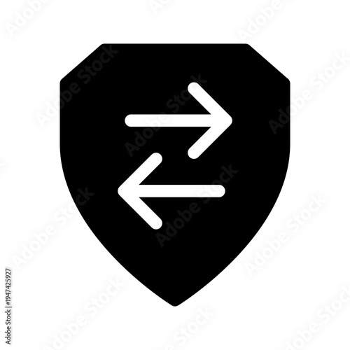 Secure Transfer Icon Vector Symbol Design Illustration
