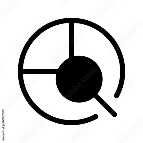Data Analysis Icon Vector Symbol Design Illustration