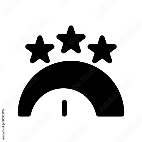 Rating Scale Icon Vector Symbol Design Illustration