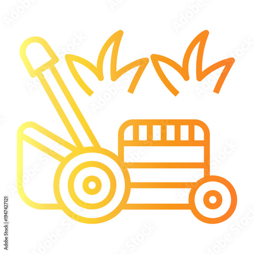 lawnmower Line Gradient Icon