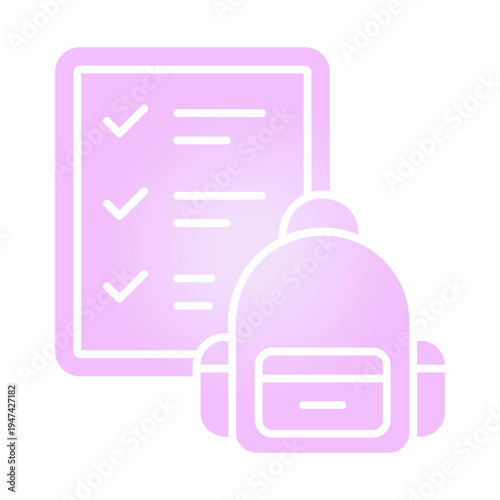 Packing checklist in progress