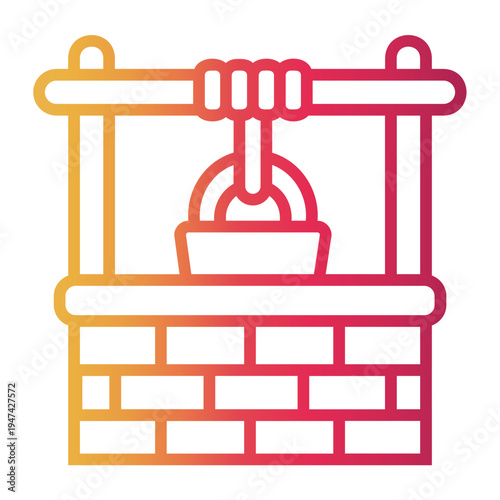 water Line Gradient Icon