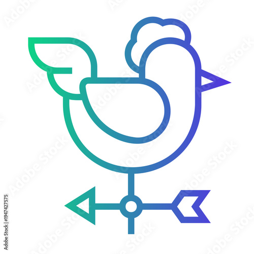 weather Line Gradient Icon