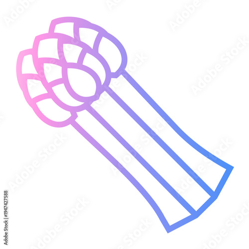 asparagus Line Gradient Icon