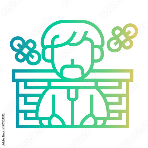 beekeeper Line Gradient Icon