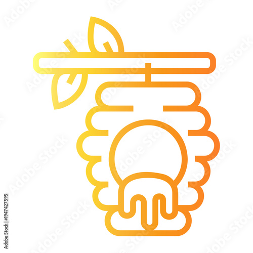 beehive Line Gradient Icon