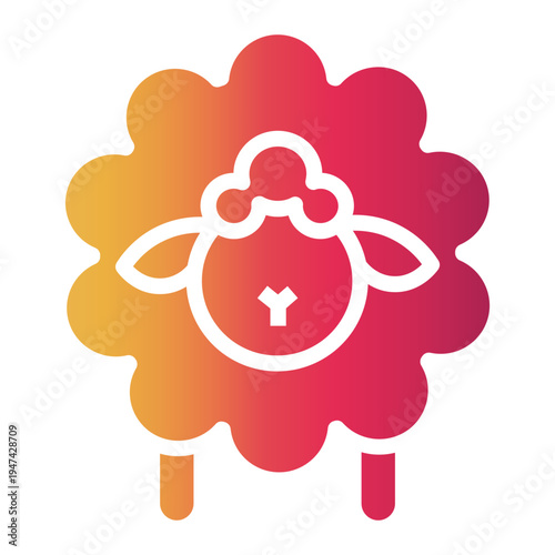 sheep Gradient icon