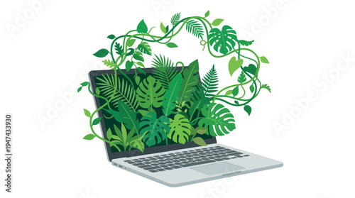 Close up of a fresh green leaf showing detailed venation