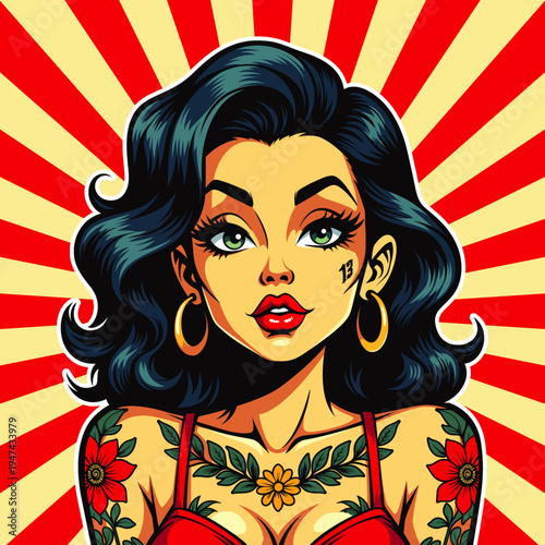 Retro Tattoo Pin-Up