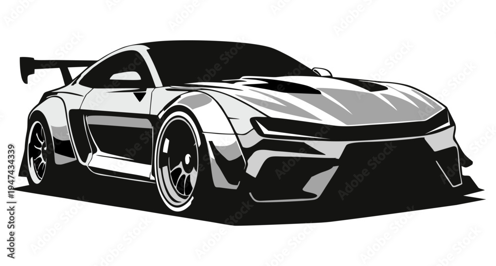Obraz premium car speed design concept art