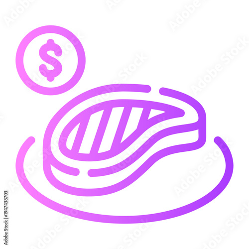 money gradient icon