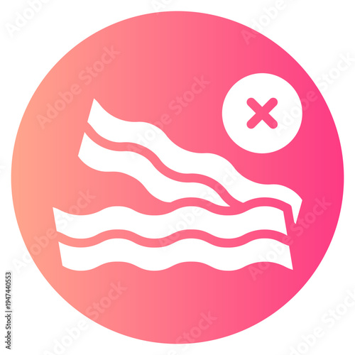 delete gradient icon