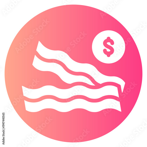 money gradient icon