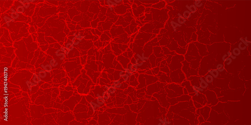 striking red and black cracked texture background, resembling molten lava or fractured earth. The glowing cracks create a dramatic and intense visual effect.eps10