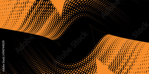 orange black brush Car sticker wrap pattern banner abstract sporty lines black orange color combination grunge brush pattern racing motorsport Eps 10 design.
