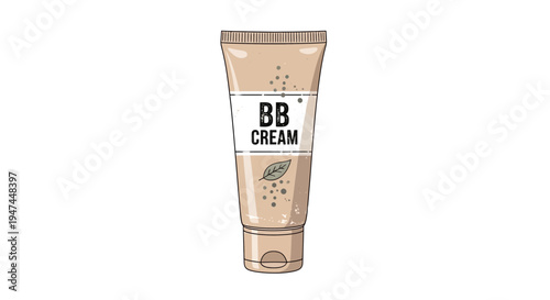 BB Cream Tube Illustration