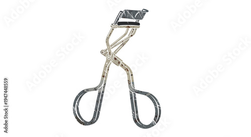 Eyelash Curler Tool Isolated on White Background