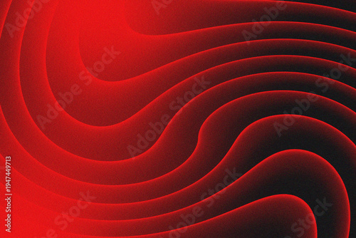 Red Modern gradient monotone wave light perspective geometric prism shape and halftone twirl abstract line technology silk swirl #1947449713