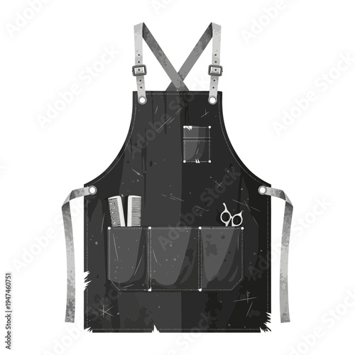 Barber Apron with Tools
