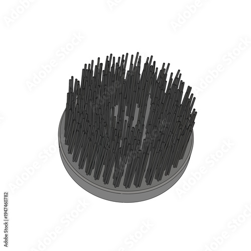 Circular wire brush cleaning tool