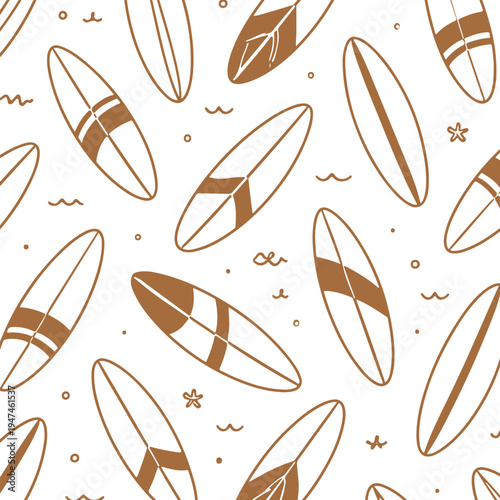 Surfboards pattern background vector 
Vector pattern background