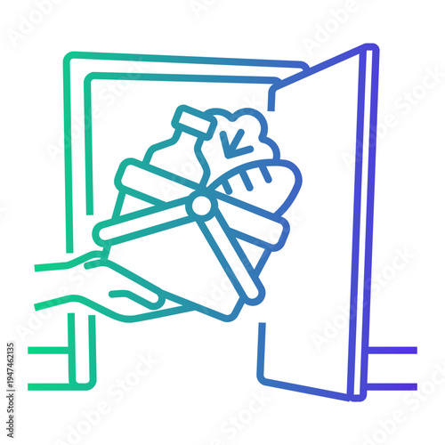 grocery Line Gradient Icon