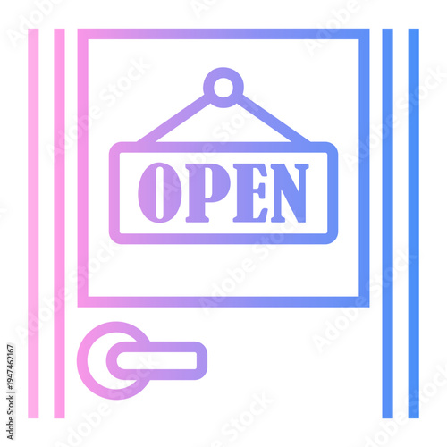 grocery Line Gradient Icon