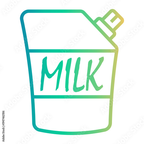 grocery Line Gradient Icon