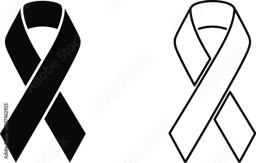 Awareness ribbon symbols Vector