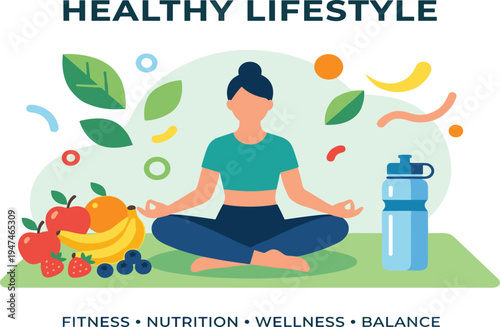 Beach vacation essentials umbrella, suitcase, ball, and sunglasses on a sandy shore with blue ocean waves