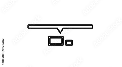 Minimalist Diagram: Connection, Hierarchy, and Data Flow Concept