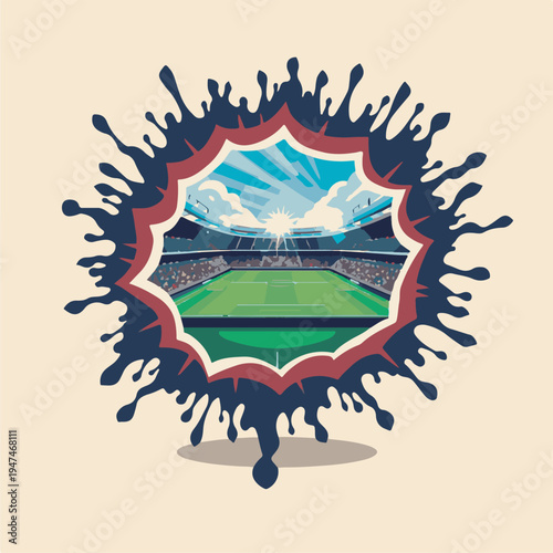 football championship vector illustration of an abstract background