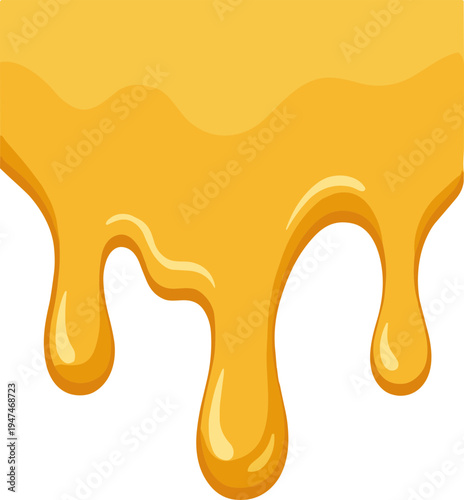 honey dripping from honeycomb Border