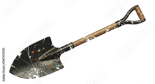 Distressed Garden Shovel