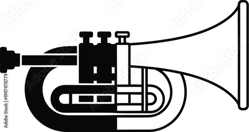 Trumpet illustration Vector