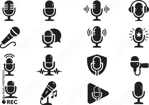 Microphone icon collections