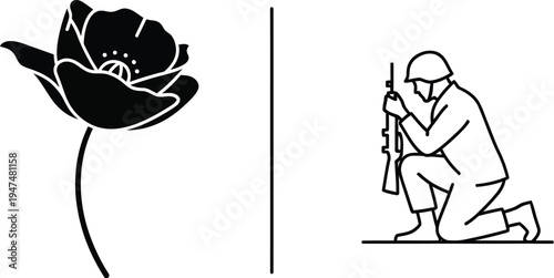 Gardener planting flower Vector