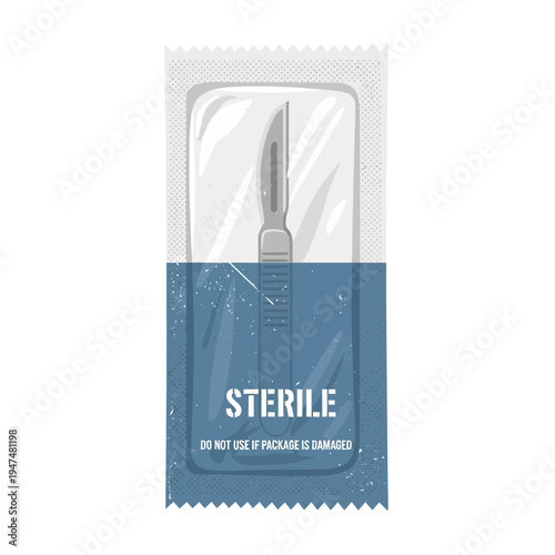 Sterile Scalpel in Packaging