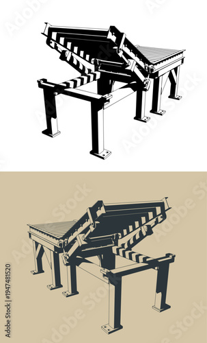 Conveyor system with tilt mechanism