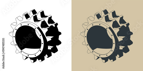 Double sprocket chain wheel