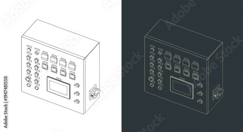 Industrial control panel isometric drawings